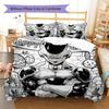 Easter Frieza Pattern Bedding Quilt Set Quilt Cover Pillowcase Home Decoration Birthday Gift (1 * duvet cover + 2 * pillowcase, without core)