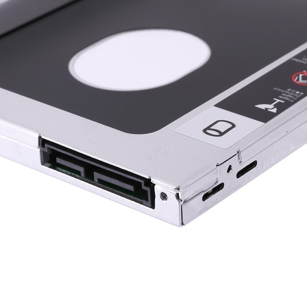 Festplattengehäuse Universal 2,5" 2. 12,7 mm/9,5 mm SSD HD SATA Festplatten-HDD-Caddy-Adaptergehäuse für CD-DVD-ROM-Optikschacht