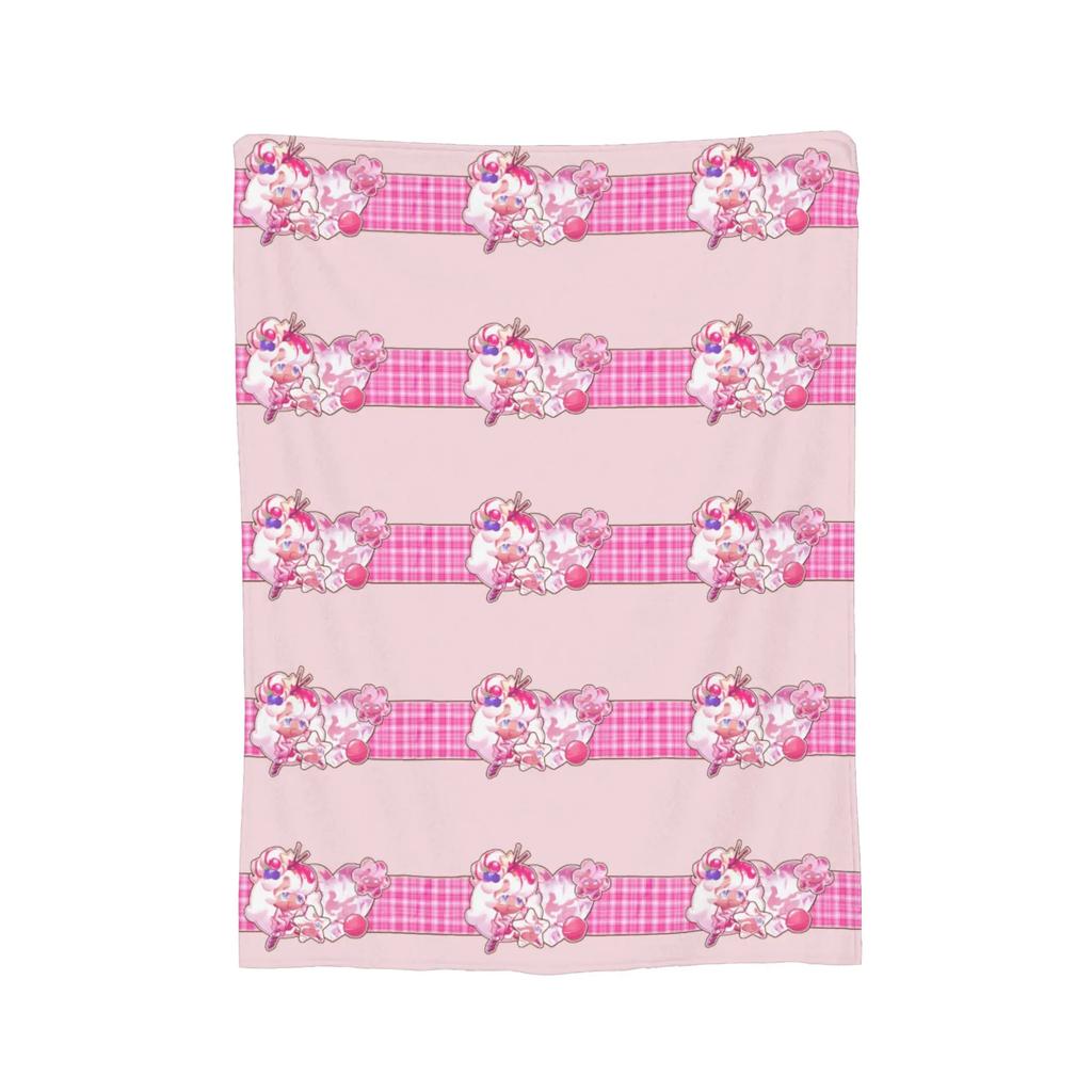 Pure Vanilla Cookie Blankets Flannel Winter Cookie Run Kingdom Multi-function Ultra-Soft Throw Blanket for Sofa Couch Quilt
