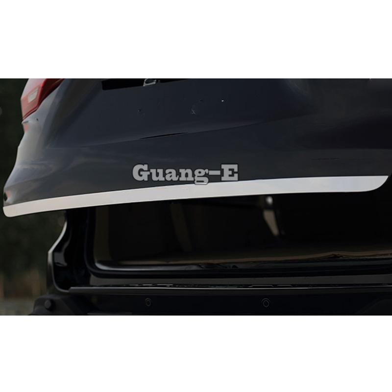For Toyota Highlander 2015 2016-2017 2018 2019 2020 Cover Stainless Steel Rear Door Bottom Tailgate Frame Plate Trim Lamp Trunk
