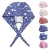 Elastic With Sweatband Round Cotton Hats Pure Colour Surgical Scrub Cap Bouffant Hat