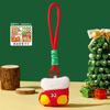 Authentic Christmas Gift Plush Toy Figurine Keychain Schoolbag Pendant Cute Santa Claus Figurine Gift