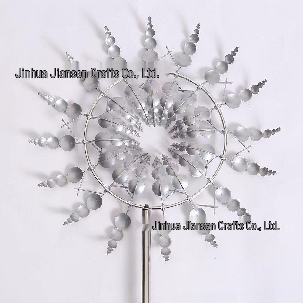 Creative Metal Rotating Windmill Garden Decor: Outdoor Iron Art Ground Stake