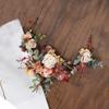 Forest Women Flower Vine Simulated Head Garland Flower Crown Hair Wreaths Hairpins  Festival Party