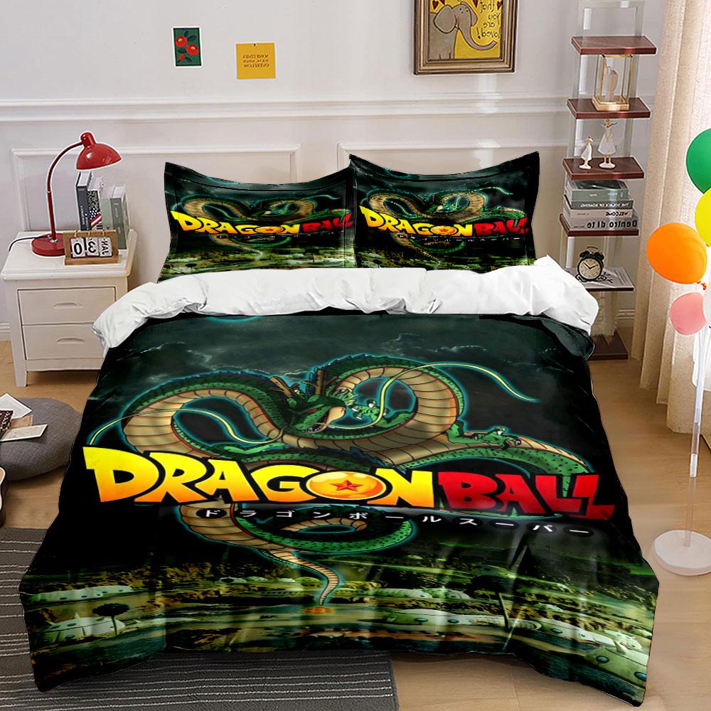 Green dragon, Dragon Ball logo. Bedding sets Duvet cover sets Duvet covers Pillowcases(1 * Duvet Cover 2 * Pillowcases without duvet insert) 135x200cm