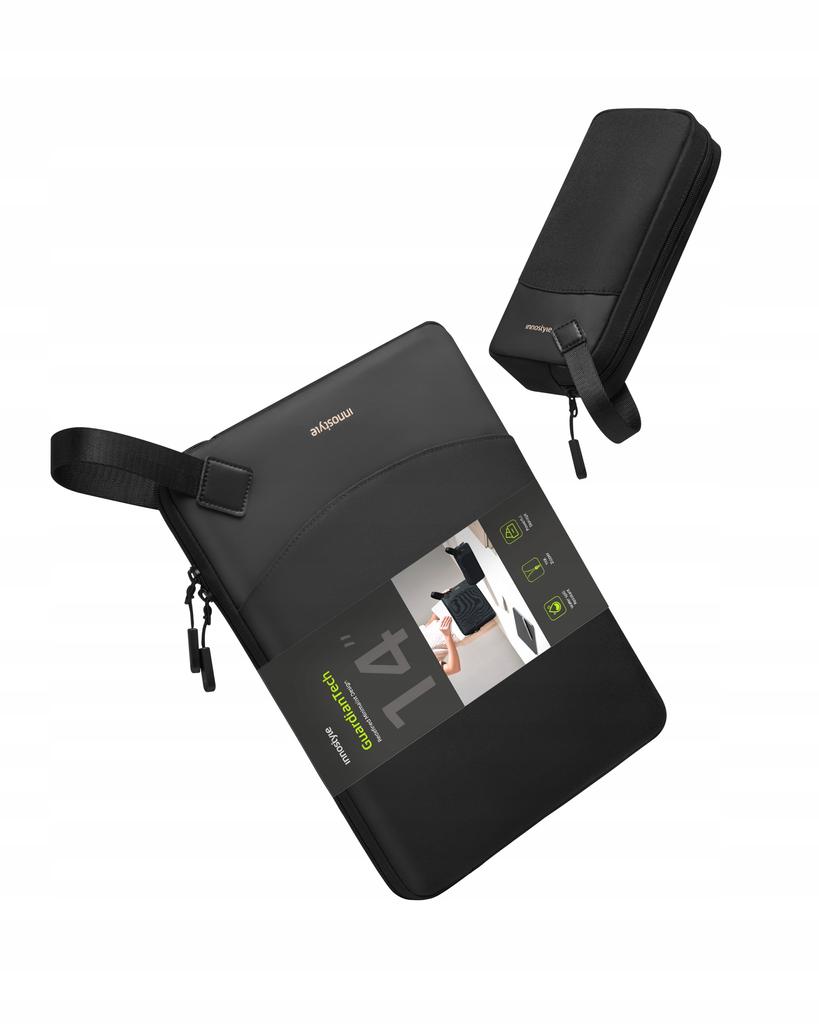 Innostyle Set Laptop Bag 14 Waterproof + Gadget Case Black