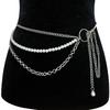 European and American Jewelry Multi-layer Tassel Fashion Imitation Pearl Waist Chain Female Sexy Versatile Body Chain Spot