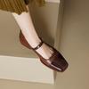 Primavara Noi Pantofi Femei Pantofi Retro Cu Varf Patrat Pantofi Plati din Piele Pantofi Femei Tocuri Femei Pantofi Plati Pantofi Mary Jane