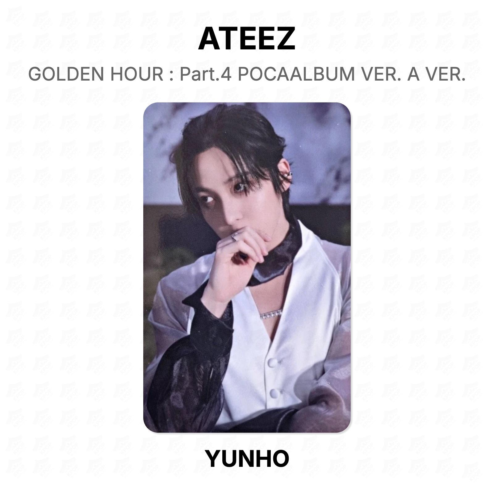 ЗОЛОТОЙ ЧАС ATEEZ : Часть 4 POCAALBUM VER. ВЕР. Официальная фотокарта YUNHO