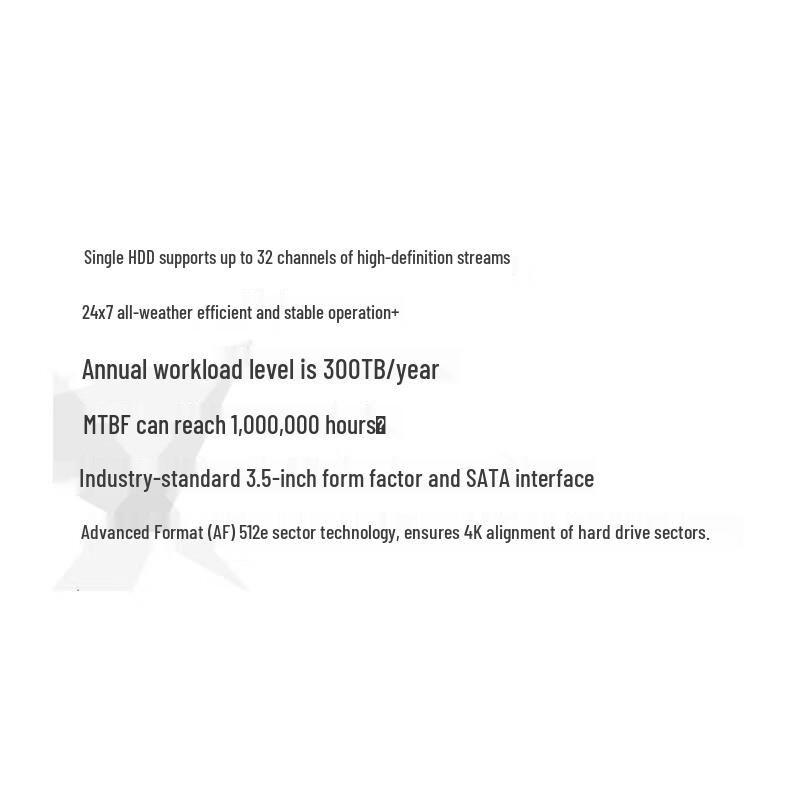 Hikvision 8TB Surveillance Hard Drive CN plug (adapter included)