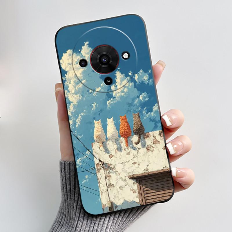 Phone Casing For ZTE Blade A76 5G Z2469N Soft Case Aesthetic Luxury Cute Cool Boys Girls Black Matte Shockproof Back Shell Cover
