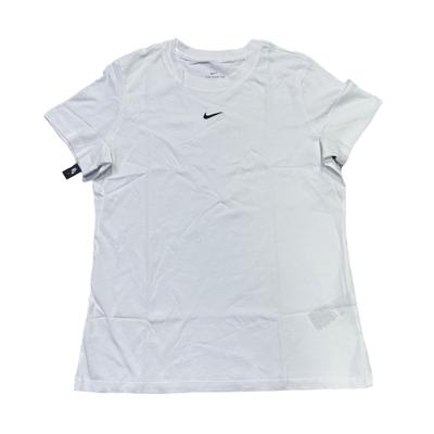 Sportswear Essentials Series Logo Casual Sports Short Sleeve T-Shirt Women T-Shirts White DA1417-100