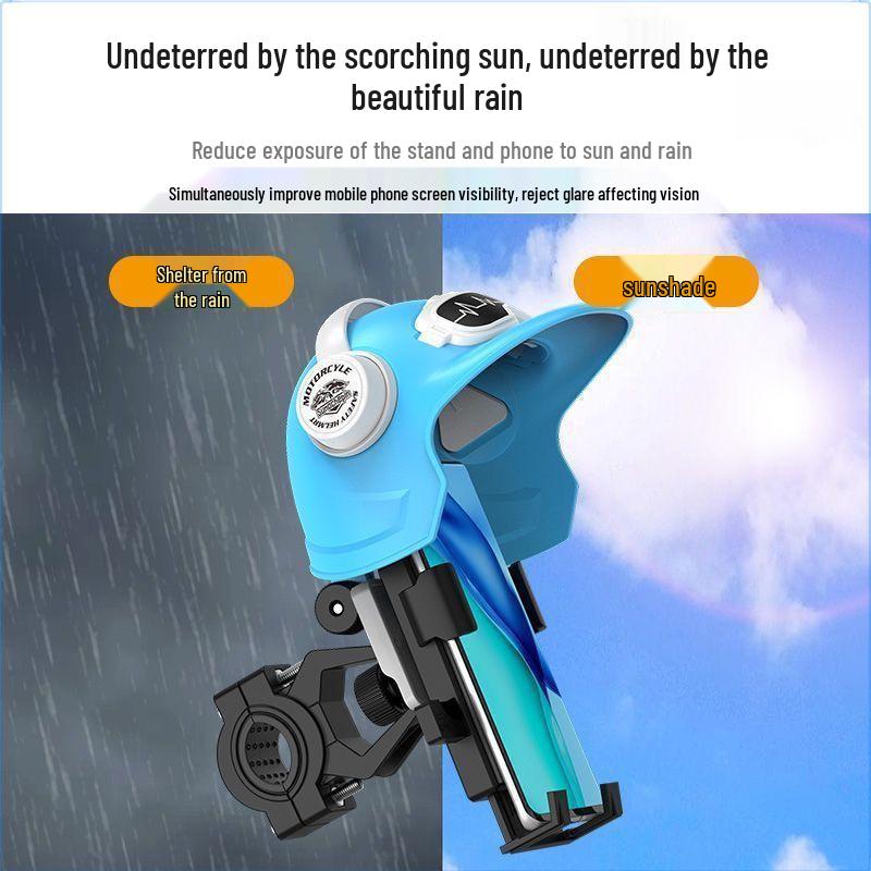 Waterproof Sunshade Shockproof Phone Holder for Motorcycle, Bicycle & Electric Vehicle Helmets