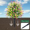 1/2PCS Artificial Colored Flowers with Spikes for Outdoor, UV Resistant Shrubs Plants, for Office Wedding Garden Yard DIY Decor