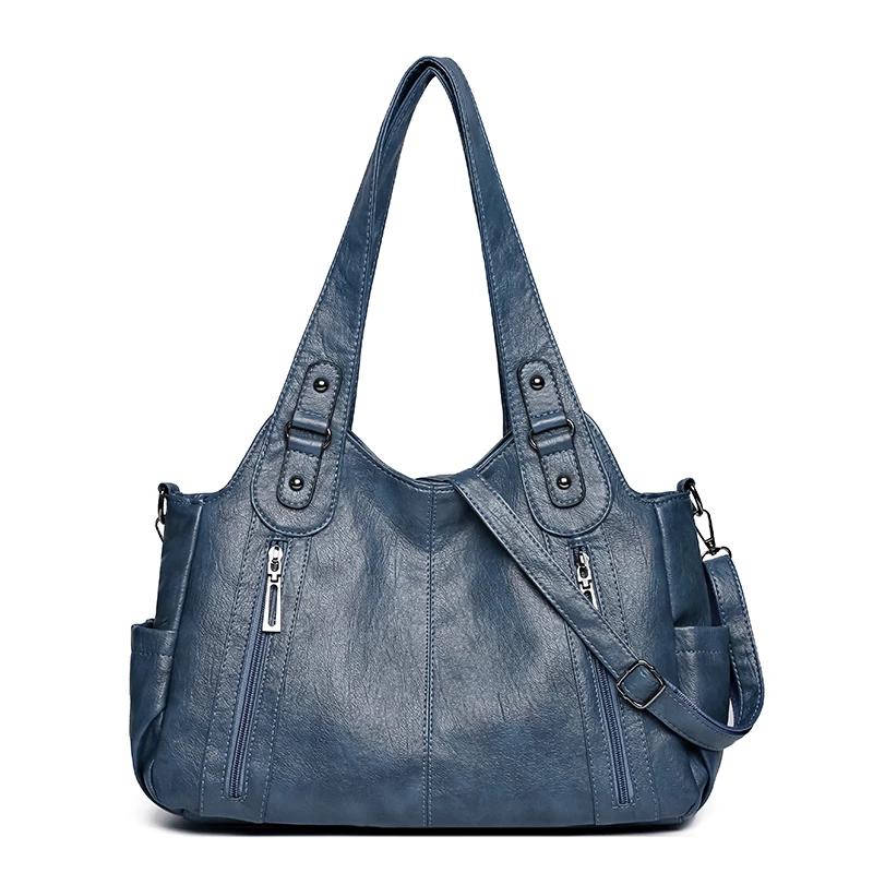 Large Capacity Designer Women's Luxury Shoulder Crossbody Bag Fashion Soft Leather Ladies Bag