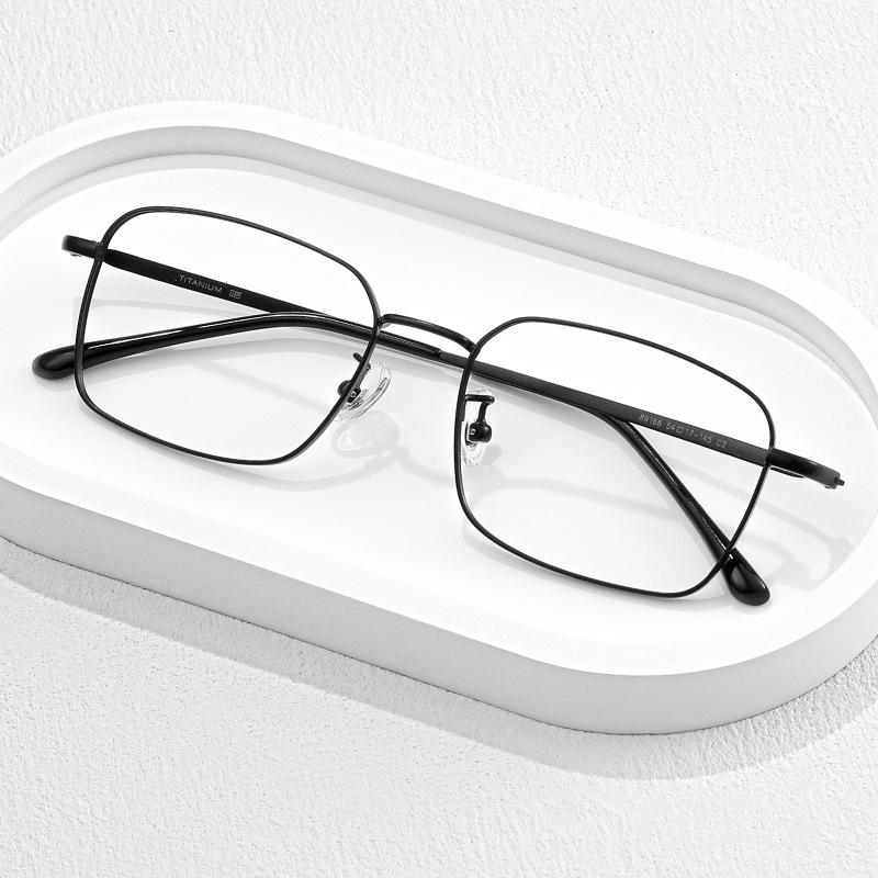 2Pcs Myopia Glasses Ultra Light Polygonal Men'S Eyeglass Frame Optical Prescription Men'S Eyeglass Frame
