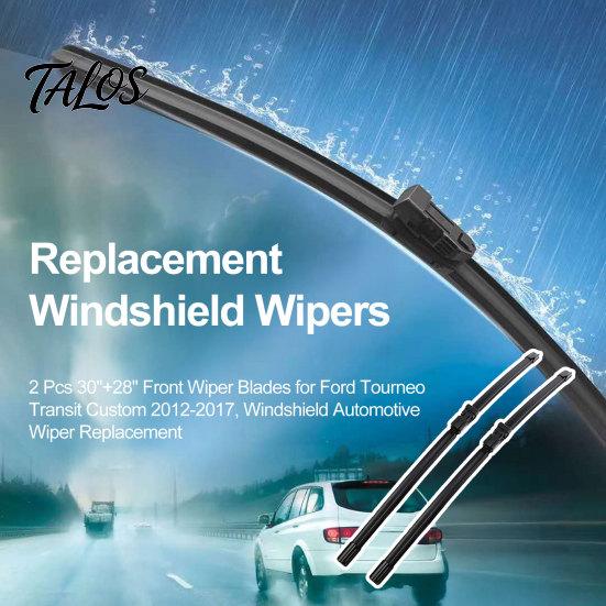 High Speed Performance Wipers 2 Pcs 30"+28" Front Wiper Blades for Ford Heavy Duty Blade Set Tourneo Transit Custom 2012-2017, Windshield Automotive