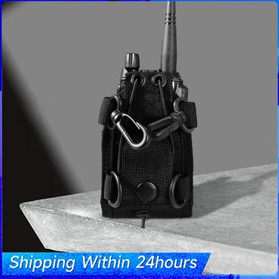 Nylon Walkie Talkie Pouch Adajustable Strap Two Way Radio Case Carrying Case for Baofeng Walkie Talkie UV-5R UV-82 UV-9R