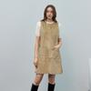 KELLY DONAHUE Layered Faux Suede Dress