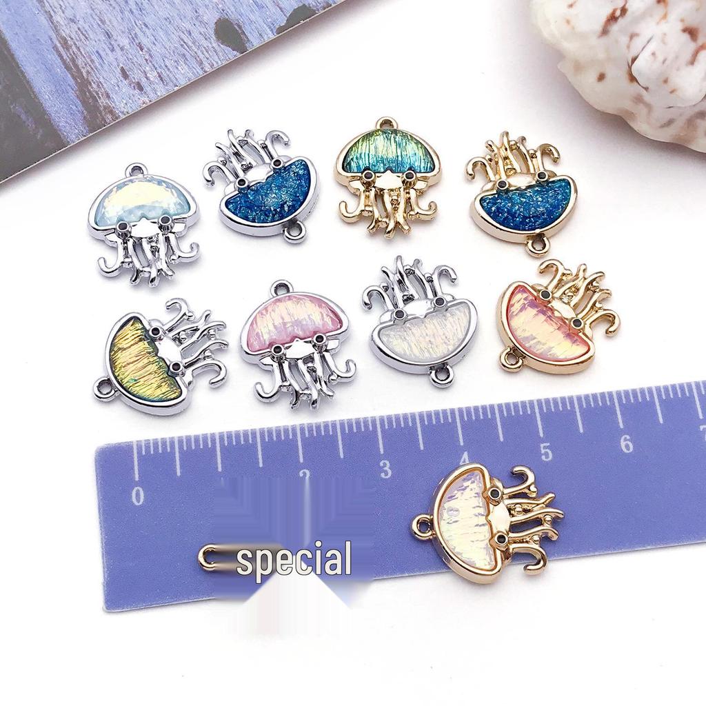 UV Zinc Alloy Jellyfish Pendant Jewelry Kit