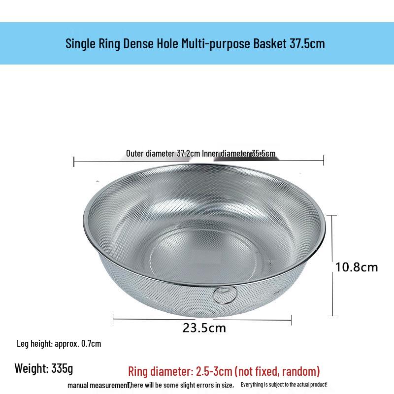 Stainless Steel Fine Mesh Multi-Purpose Colander and Strainer Basket