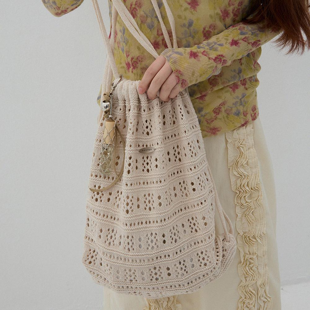 Merchen Crochet String Backpack_2Color