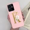 Flower Letters Case For Vivo Y22 2022 Y22S Matte Silicon Soft TPU Back Phone Cover For VivoY22 Y 22 22S Case Funda Bumper Shell