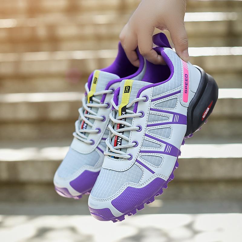 

Новые женские походные ботинки, горная износостойкая нескользящая дышащая модная повседневная универсальная обувь для активного отдыха и пешего туризма 42