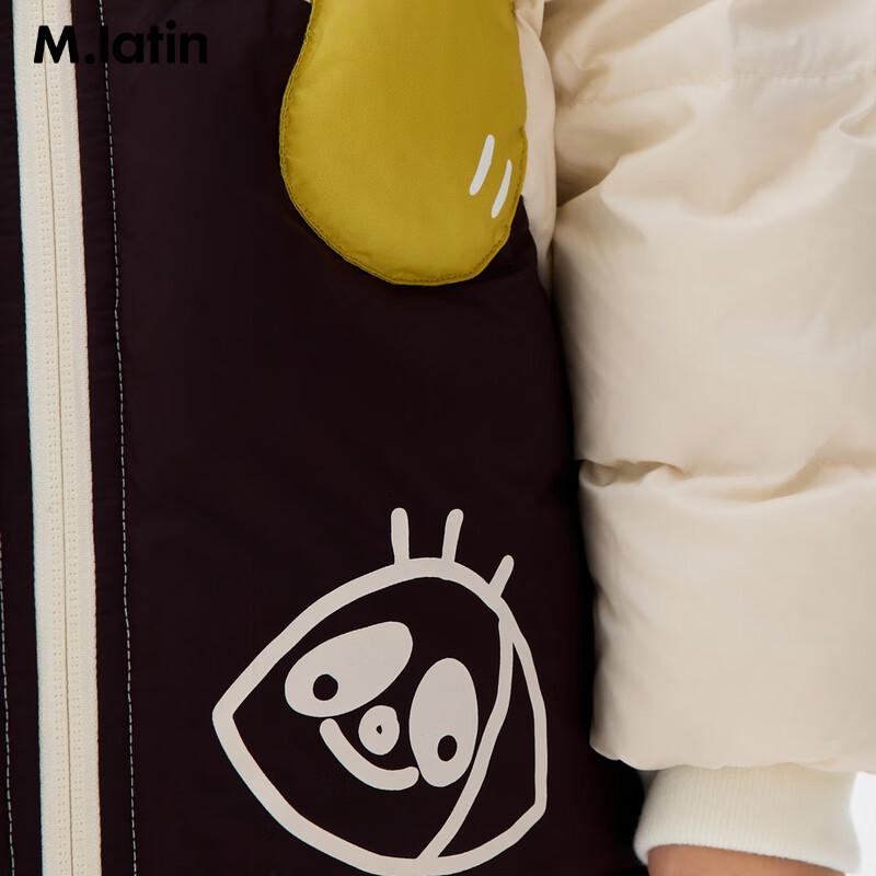 M.Latin Boys' Panda 3D Patchwork Down Jacket