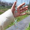 Crystal Wind Chimes Hanging Suncatcher Moon Catcher Pendants Sun-Shaped Hanging Rainbow Chaser Indoor Wall Garden Decoration