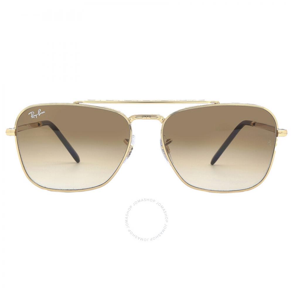 

Ray Ban New Caravan Light Brown Gradient Square Unisex Sunglasses RB3636 001 51 58