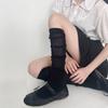1 Paar Vier-Jahreszeiten-Stapel-Socken Damen Unifarben Stapelbare Socken Beinbekleidung Atmungsaktiv Langer Stil Kniehohe Socken