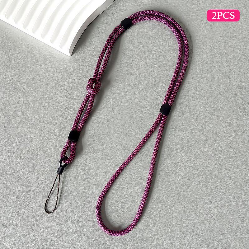 

2PCS Detachable Wrist Strap Neck Cord 2 In 1 Crossbody Necklace Strap Phone Case Hanging Rope Outdoor Anti-Loss Phone Lanyard