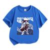 Kids Boys Girls 100% Cotton O-neck Short Sleeve T-shirt, Cut