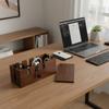 Solid Wood Storage Hub For Cords And Devices, Organize Wires With Style, Multi-Functional Wooden Box For Home Or Office