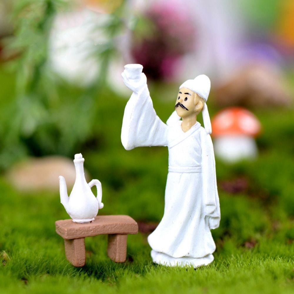 

Мини-книги с поэзией, фигурка поэта в древнем стиле Ли Бая, украшения для декора бонсай