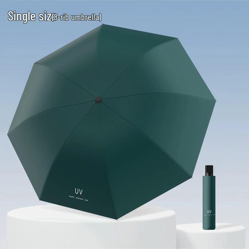 Twelve-Bone Large Folding Men's Umbrella with Custom Logo for Rain or Shine, Dual-Use Sunshade and Parasol.