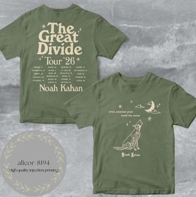 Noah Kahan Great Divide Tour 2026 Konzert T-Shirt S-5XL
