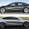 Car Body Side Door Stripes Sticker Auto Vinyl Film Waterproof Sports Style Auto Decoration Decal Accessories For Tesla Model 3