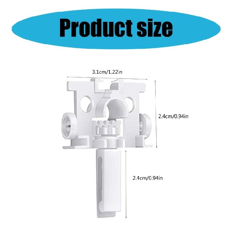 12/60Pcs Window Vertical Blind Replacement Repair Carriers Kits Curtain Repair Accessories for Living Room and Bedroom