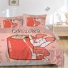Custom Textile Pooh Rabbit Bedding 3 Piece Set HD Print Duvet Cover Pillowcases for Teens Adult Bedroom Decoration