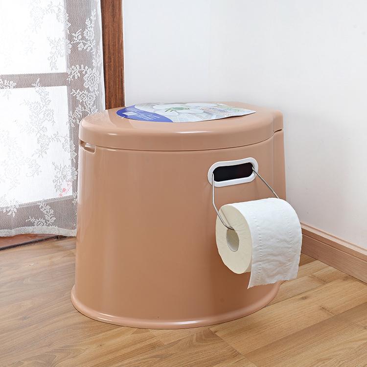 Portable Toilet Potty Commode Flush for the Elderly Travel Camping Hiking Outdoor Assists Disabled Elderly or Handicapped