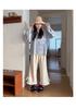 Women's & Men's Cute Black Cat Cotton Plush Home Slippers - Warm Closed-Toe Postpartum Shoes