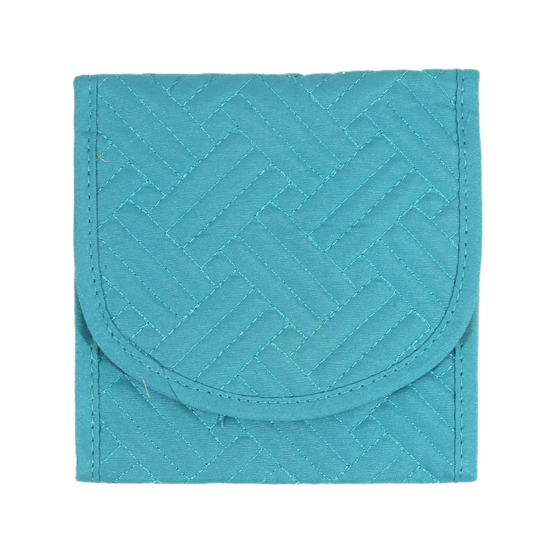 Luxury Portable Jewelry Organizer Bag - Travel Jewelry Case with Zipper Pockets for Earrings Necklaces Rings Gift Ready