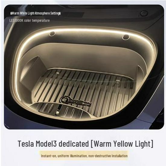 

Tesla Model Y/Model 3 Front Trunk Ambient Light Strip (21-23) Interior Accessory.