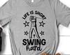 Funny Golf T-Shirt, Life Is Short Swing Hard, Golf Lover Gift