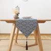 Inyahome Modern Unique Blue Table Runner For Home Dining Banquet Holiday Party Dinner Tables Cover Home Decor Christmas Gifts