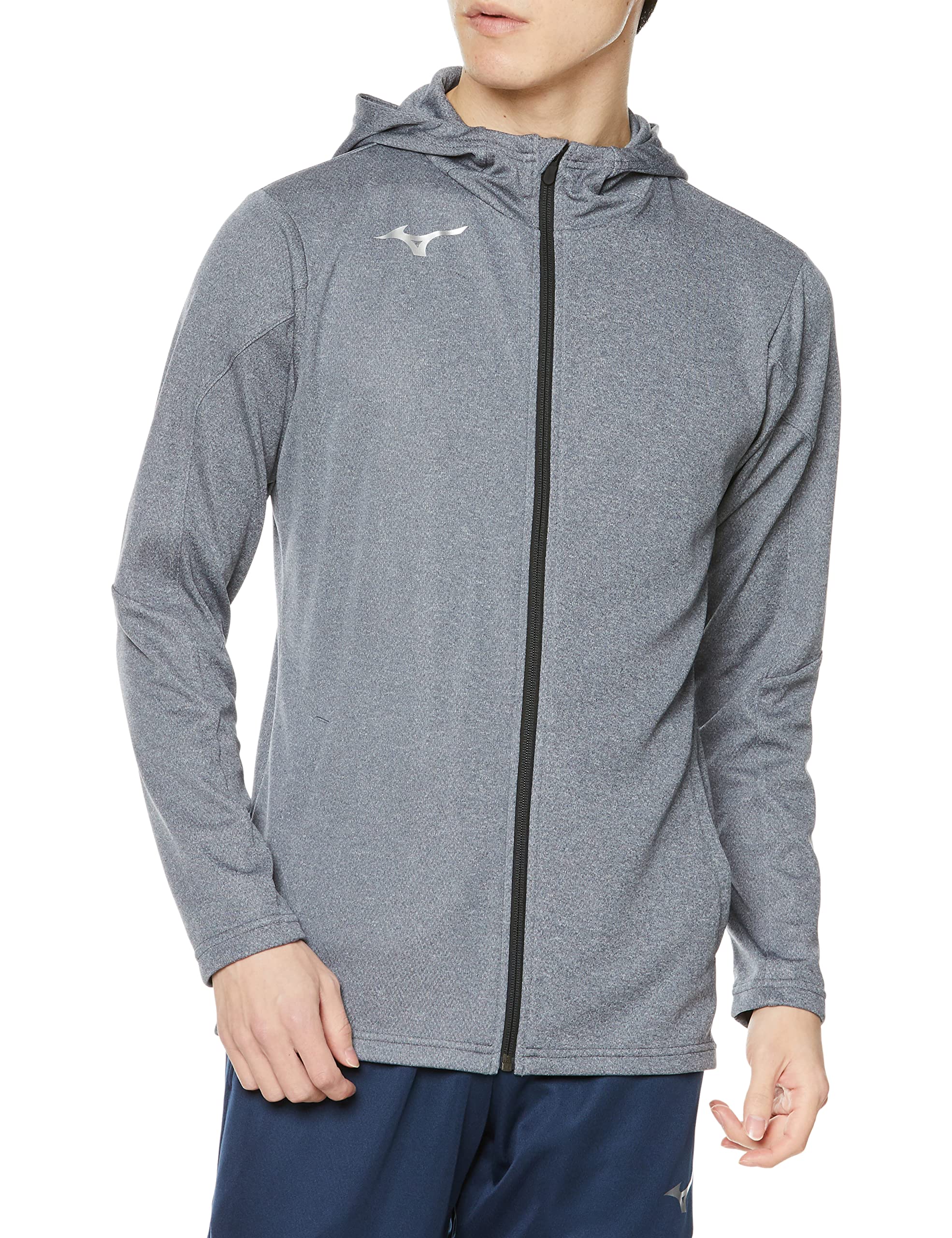 

Тренировочная одежда Мягкая трикотажная толстовка с капюшоном на молнии Парка Slim Fit 32MCA118 Charcoal Heather M [Mizuno]
