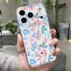 Shockproof TPU Case For iPhone 17 16 Pro 15 14 13 12 Pro Max 11 Transparent Soft Silicone Colorful Flowers Printed Phone Cover
