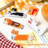Cute Cartoon Animal Cat Dog Ruler Mini 5cm Portable Stationery Ruler Pendant Backpack Charm Student Prize Student Reward Gifts